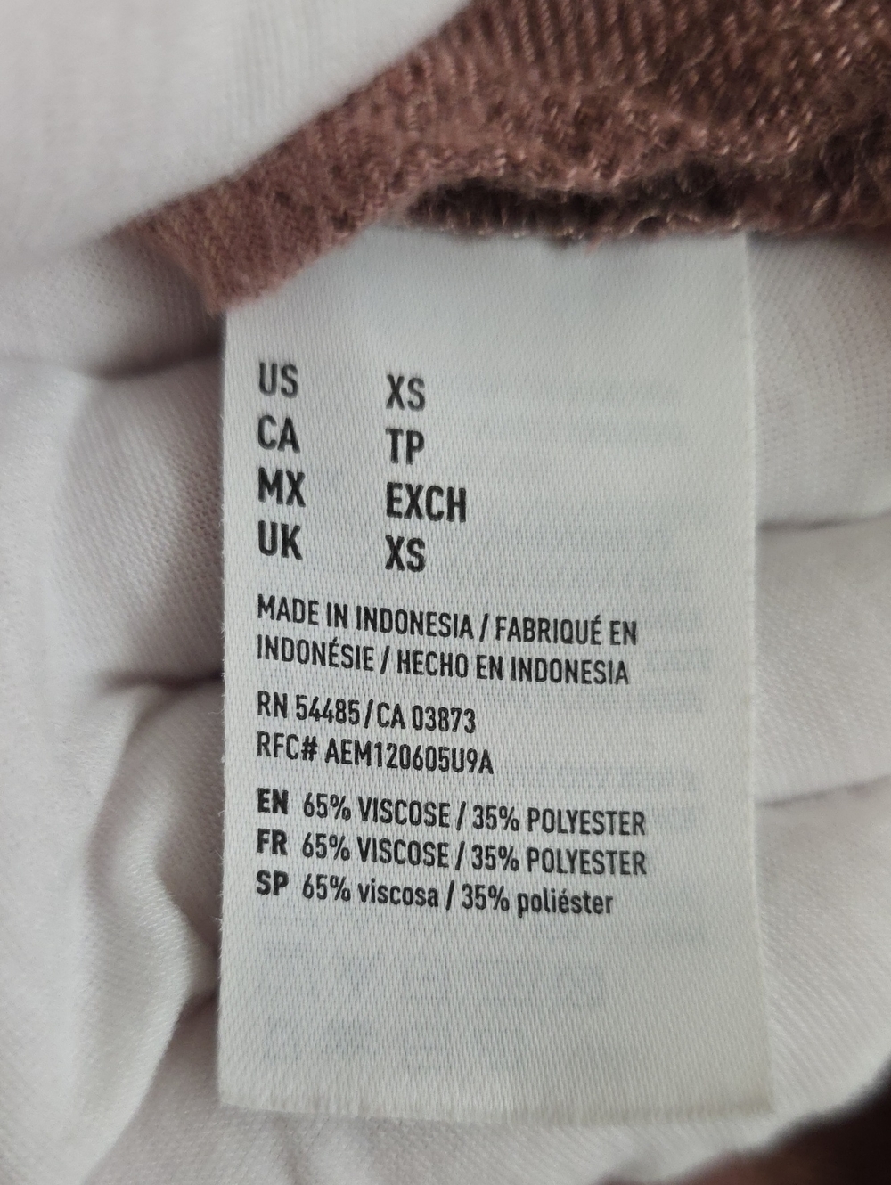 American Eagle Outfitters Boyfriend Fit Flannel Shirt XS Pink Brown Plaid Amazin - Picture 14 of 14